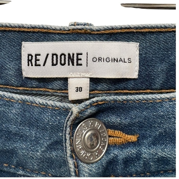 REDONE Originals High Rise Ankle Crop Jeans Size 30 - Picture 9 of 12